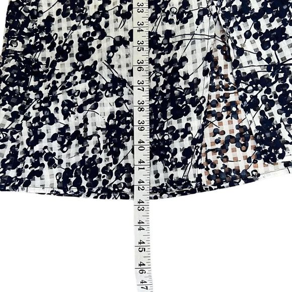 J.O.A. LA Dress Midi Floral White Navy Size L - Picture 14 of 14